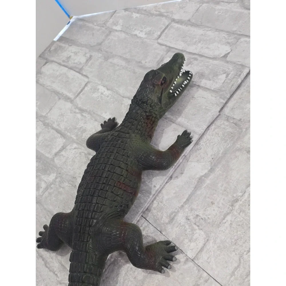 Jumbo Crocodile Alligator Figure 24 Inch Realistic Reptile Animal Toy Decor